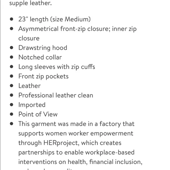 Caslon Black Leather Moto Jacket Women Large Removable Hood - Picture 6 of 16